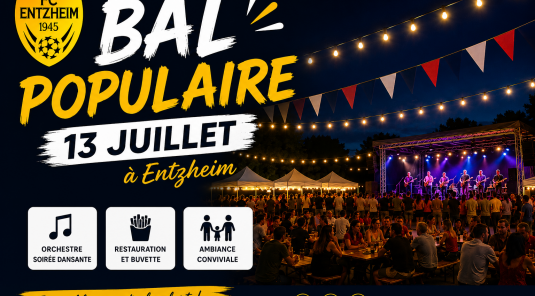 Bal populaire du 13 juillet : la soirée est maintenue !